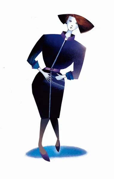 Robe mauve, illustration de Jean-Marie Munier